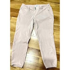 Torrid Womens Slim Leg Stretch Denim Designer Jeans Pink 20R